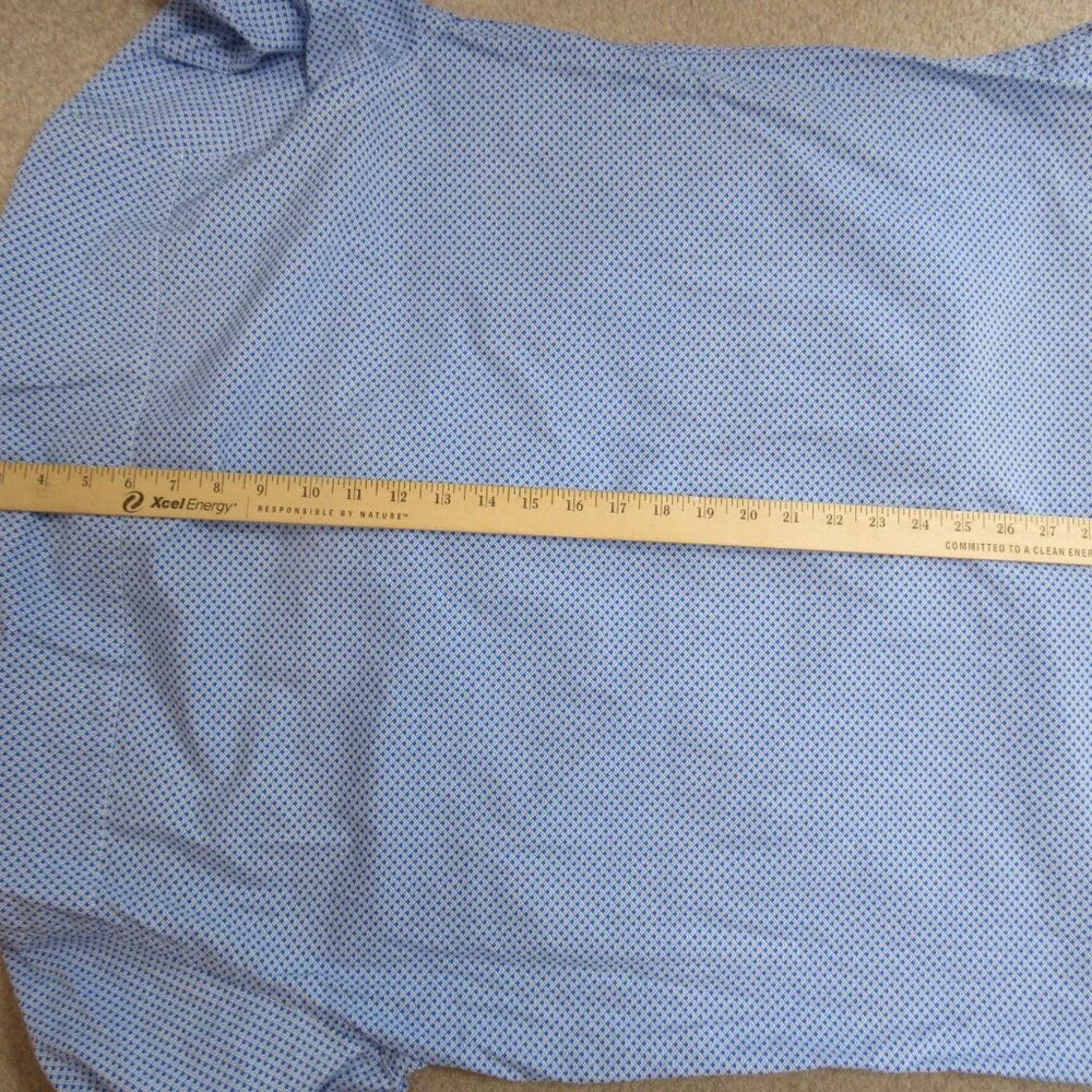 Southern Pines Casual Button-Down‎ Shirt Men’s Blue XL Cotton Long Sleeve